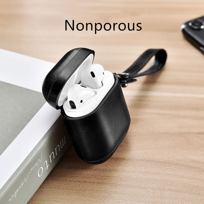 Leather AirPods Case for Apple Bluetooth Earbuds