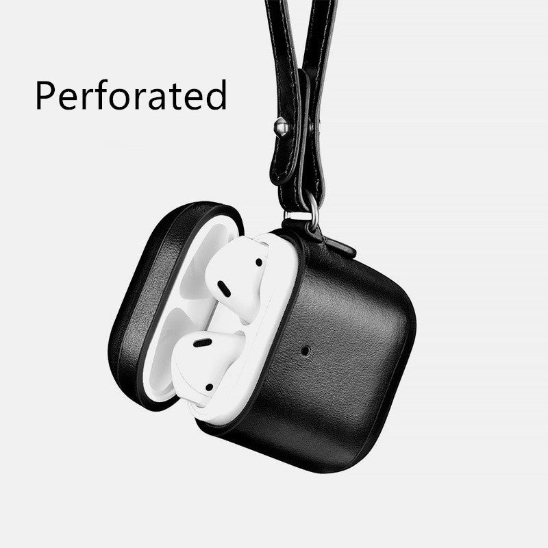 Leather AirPods Case for Apple Bluetooth Earbuds